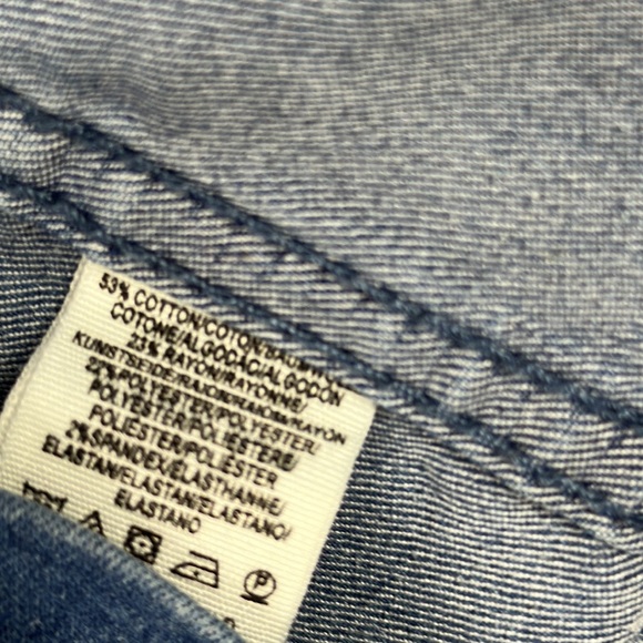 Free People Denim Mini Skirt, Sz 10 - Picture 6 of 6